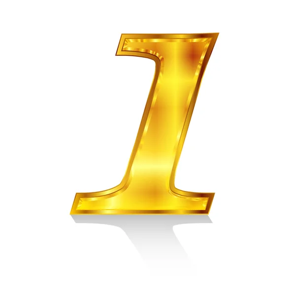 Emblema numerico1 — Vettoriale Stock