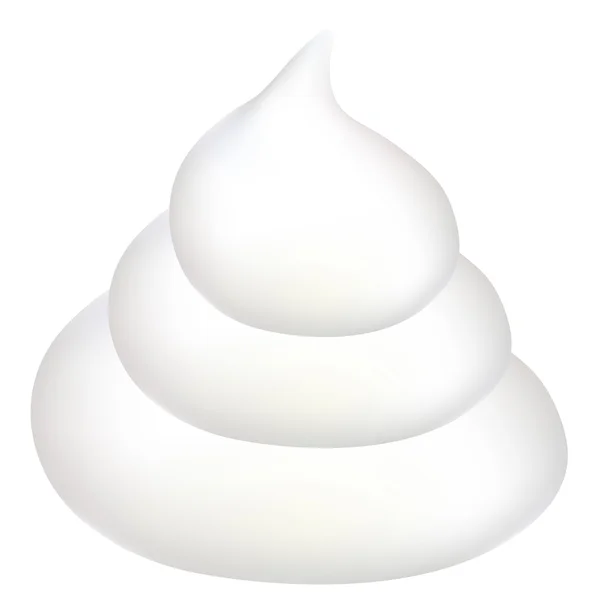 Foam mousse cream — Stock Vector