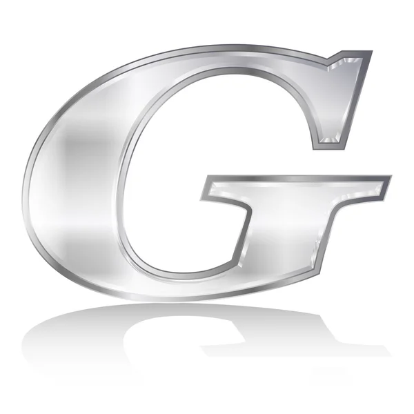 Alphabet Emblem g — Stockvektor