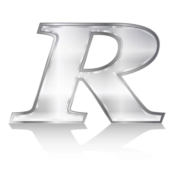 Símbolo alfabético R — Vetor de Stock