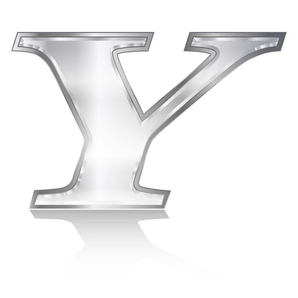 Znak abecedy Y — Stockový vektor