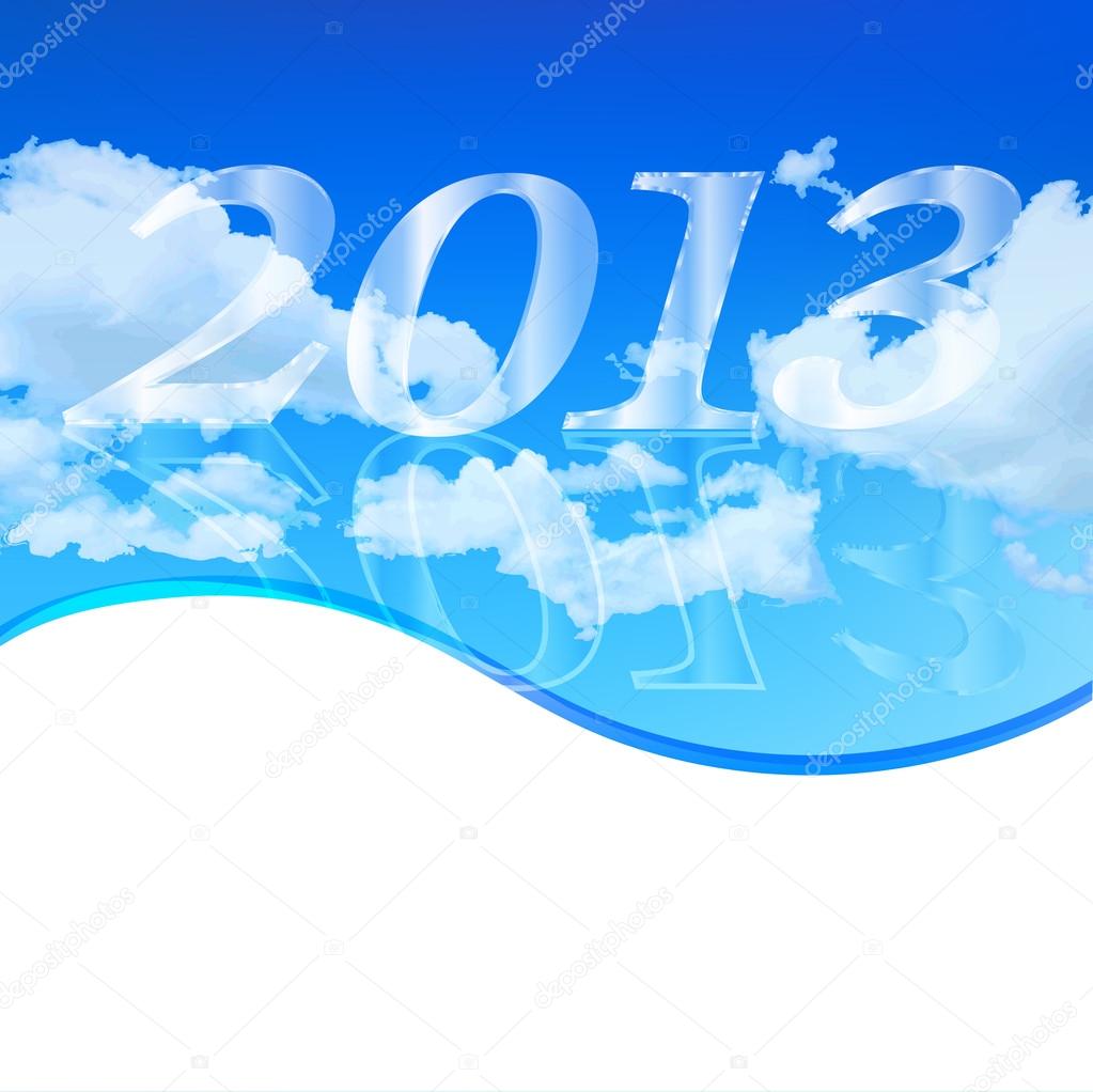 New Year 2013 background sky