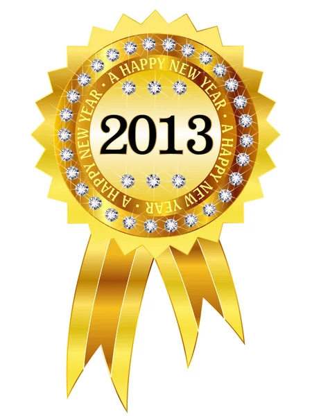 2013 New Year medal frame — Stock Vector