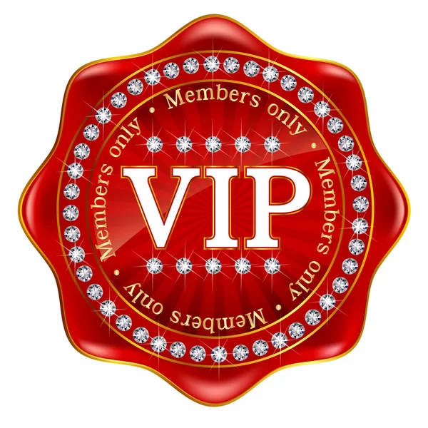 Médaille emblème cadre VIP — Image vectorielle