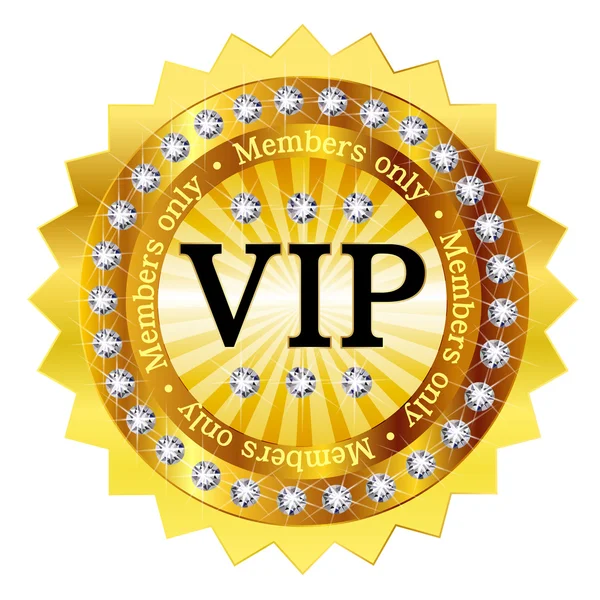 Médaille emblème cadre VIP — Image vectorielle