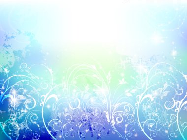 arka plan mavi fern bitki