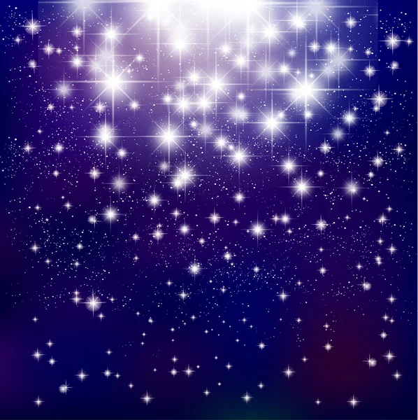 Fondo cielo noche estrella universo — Vector de stock