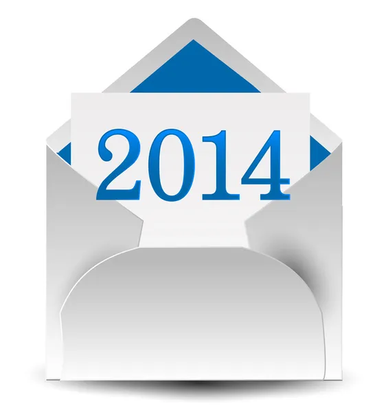 2014 e-mail letter — Stock Vector