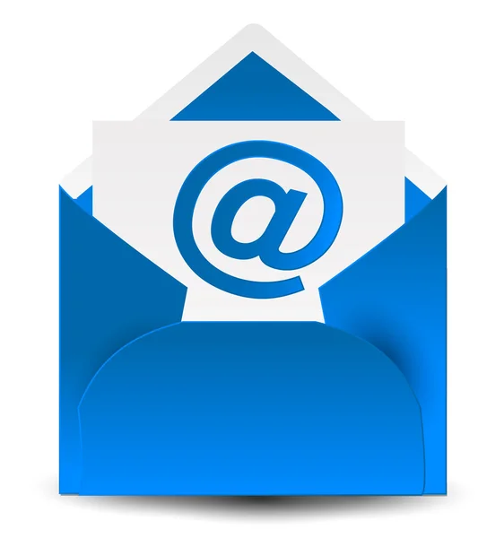 Courrier de lettre 3D — Image vectorielle