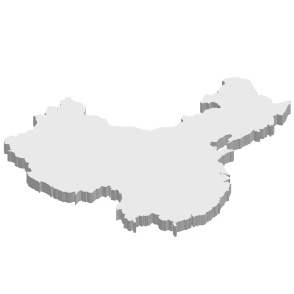Carte de Chine — Image vectorielle