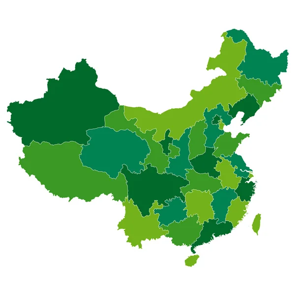 China map — Stock Vector
