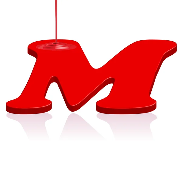 Emblème alphabet M — Image vectorielle