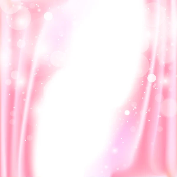 粉红色丝绸窗帘 — 图库矢量图片