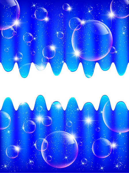 Water background soap bubbles