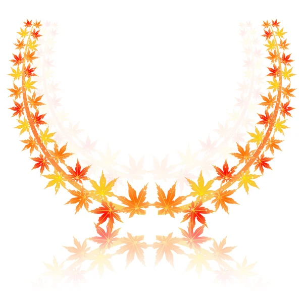 Восени листя клена Лорел — стоковий вектор