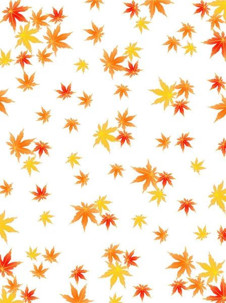Daun musim gugur Maple jatuh - Stok Vektor