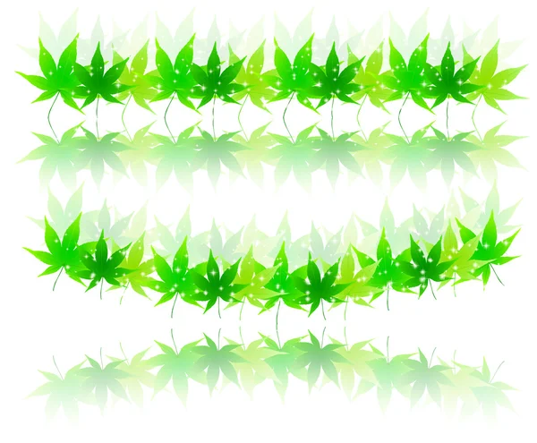 Esdoorn blad groen — Stockvector