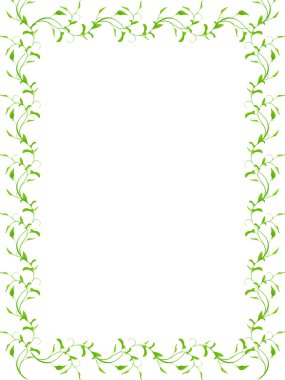 yaprak arka plan çerçevesi