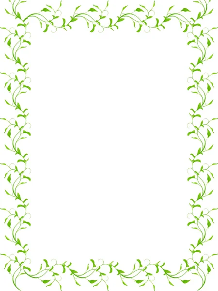 Leaf background frame — Stock Vector