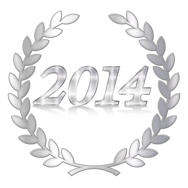 2014 Laurel silver — Stock Vector