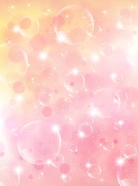 Sakura bahar arka plan sabun köpüğü