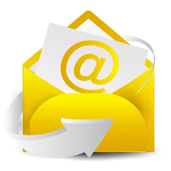 Icono carta de correo — Vector de stock