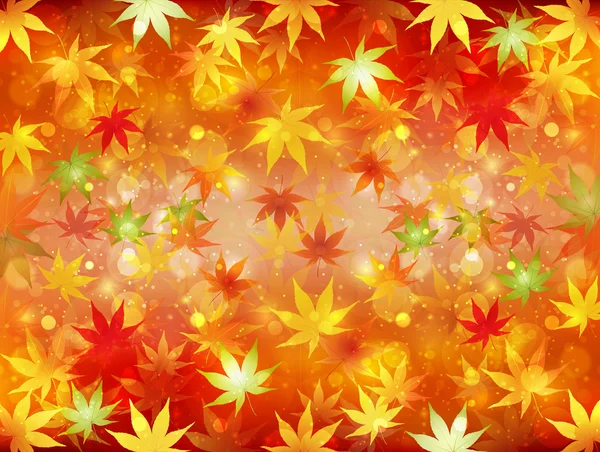 Maple herfst achtergrond — Stockvector