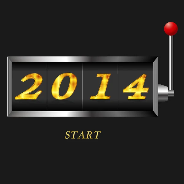 2014 New Year slot — Stock Vector
