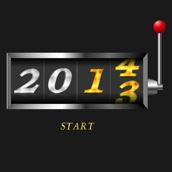 Новогодний слот 2014 — стоковый вектор