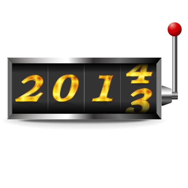 2014 yeni yıl yuvası — Stok Vektör
