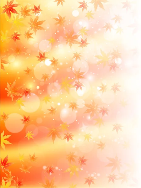 Autumn maple background — Stock Vector