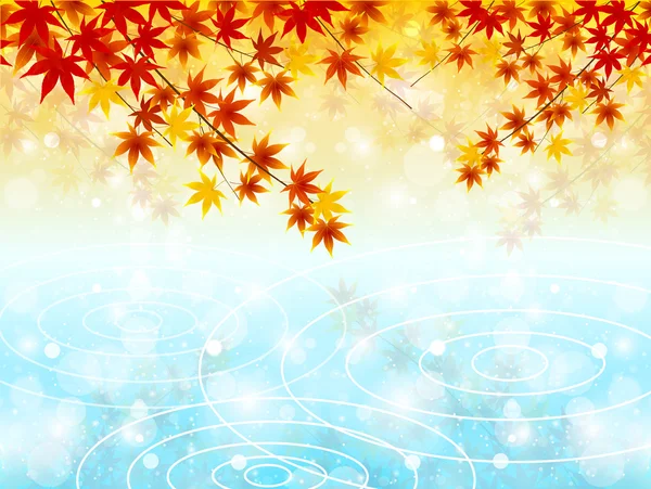 Arrière-plan automne érable — Image vectorielle