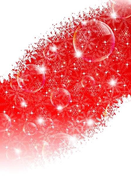 Snow Christmas red — Stock Vector