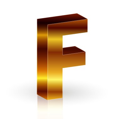 alfabe altın 3d