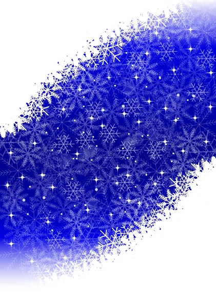 Schnee weihnachtsblau — Stockvektor