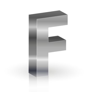 3d metal alfabe