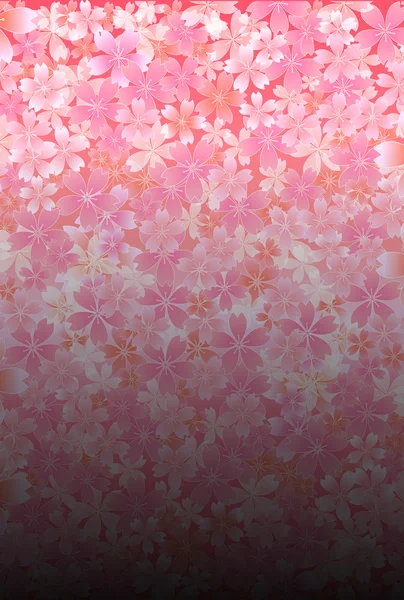 Sakura wiśniowe kwiaty kartki tło — Wektor stockowy