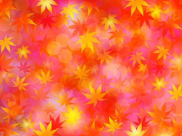Maple herfstbladeren achtergrond herfst — Stockvector