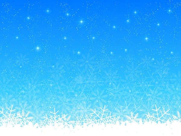 クリスマス雪背景 — ストックベクタ