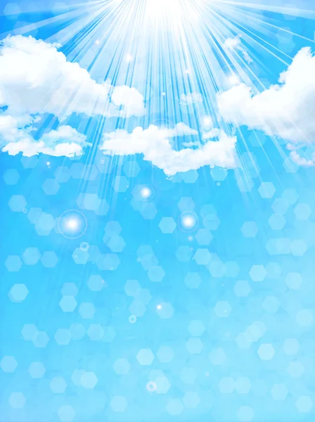 Ciel bleu ciel fond — Image vectorielle