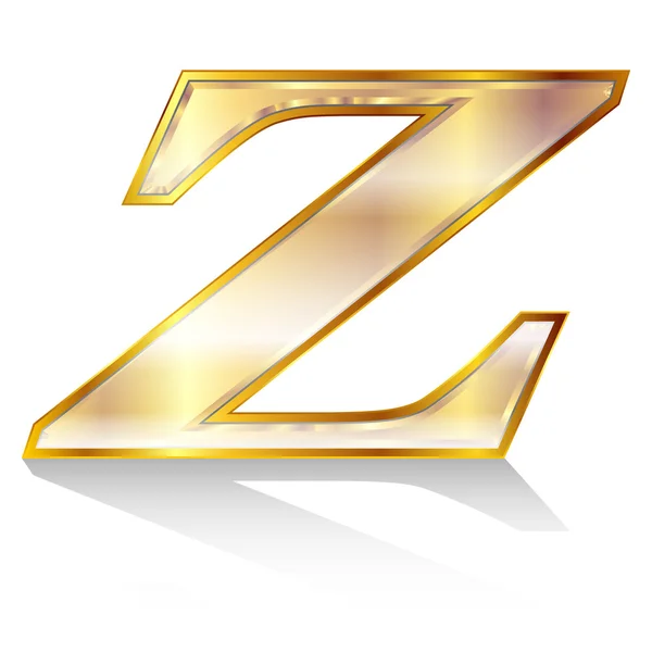 Ｚ Alphabet emblem - Stok Vektor