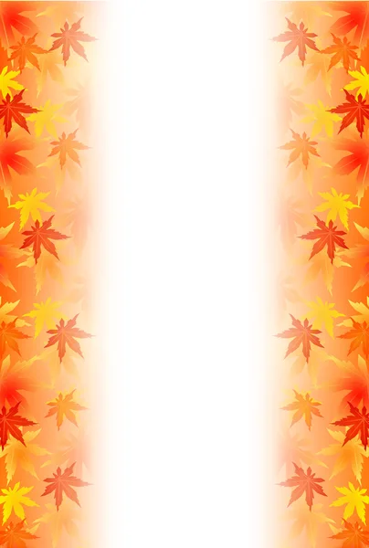 Maple autumn leaves background — Stock Vector