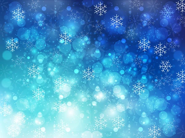 Jul snö bakgrunden — Stock vektor