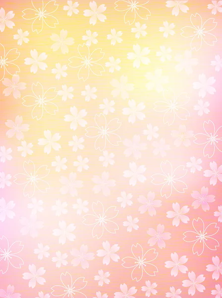 桜新年のグリーティング カードの背景 — ストックベクタ