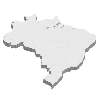 Download Brazil Map 3d Free Vector Eps Cdr Ai Svg Vector Illustration Graphic Art
