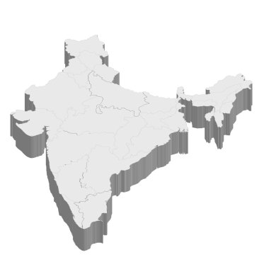 Download India Map 3d Free Vector Eps Cdr Ai Svg Vector Illustration Graphic Art