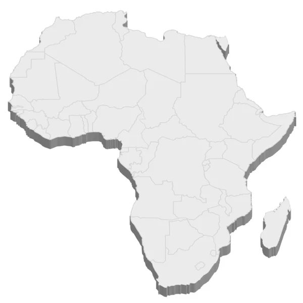 África Mapa — Archivo Imágenes Vectoriales