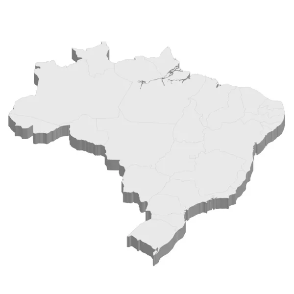 Brasil mapa país — Archivo Imágenes Vectoriales