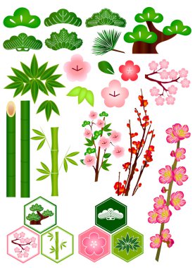 çam bambu Erik simgesi