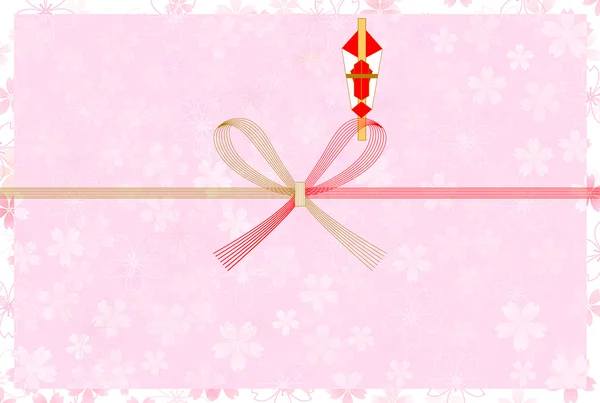 Hintergrund der verheißungsvollen Dekoration für Geschenke der Kirsche — Stockvektor